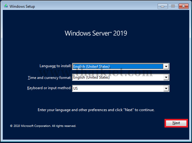 Tạo và cài máy ảo Windows Server 2019 trên VMware Workstation Pro
